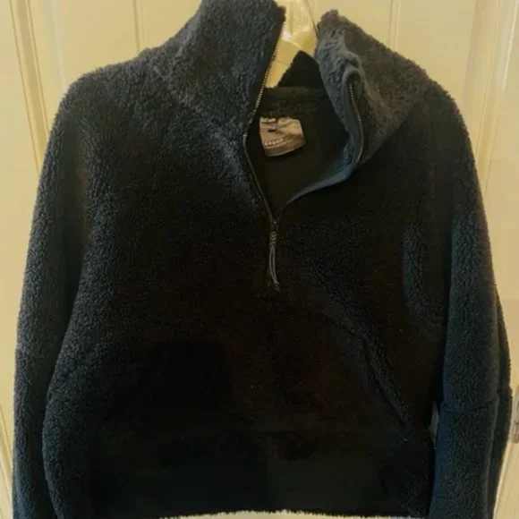 NWOT Lululemon Scuba Oversized Half-Zip Black Fleece Hoodie - Picture 3 of 4